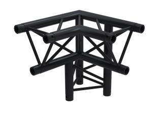 F33PLB Angle 3D 50cm Apex Down Right (6 connecteurs inclus) BLACK