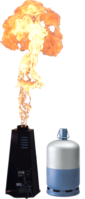 Projecteur flamme bouteille gaz